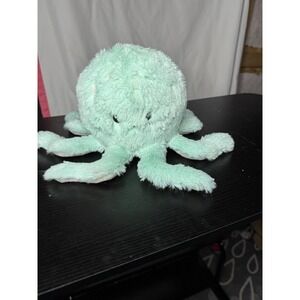 Squishable Snackers Mint Green Octopus Plush Snugglemi Stuffed Animal 5"H x 10"W